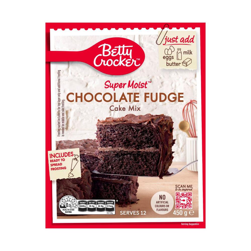 Betty Crocker Cake Mix Chocolate Fudge - 450g