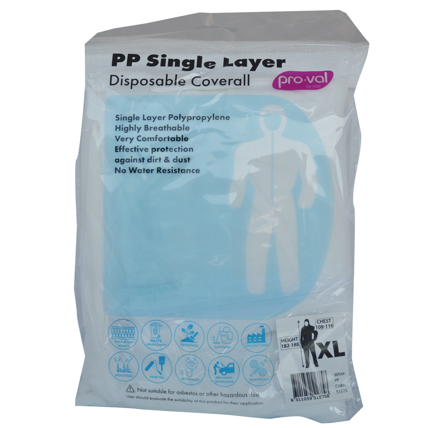Pro Val Disposable Coverall - XL