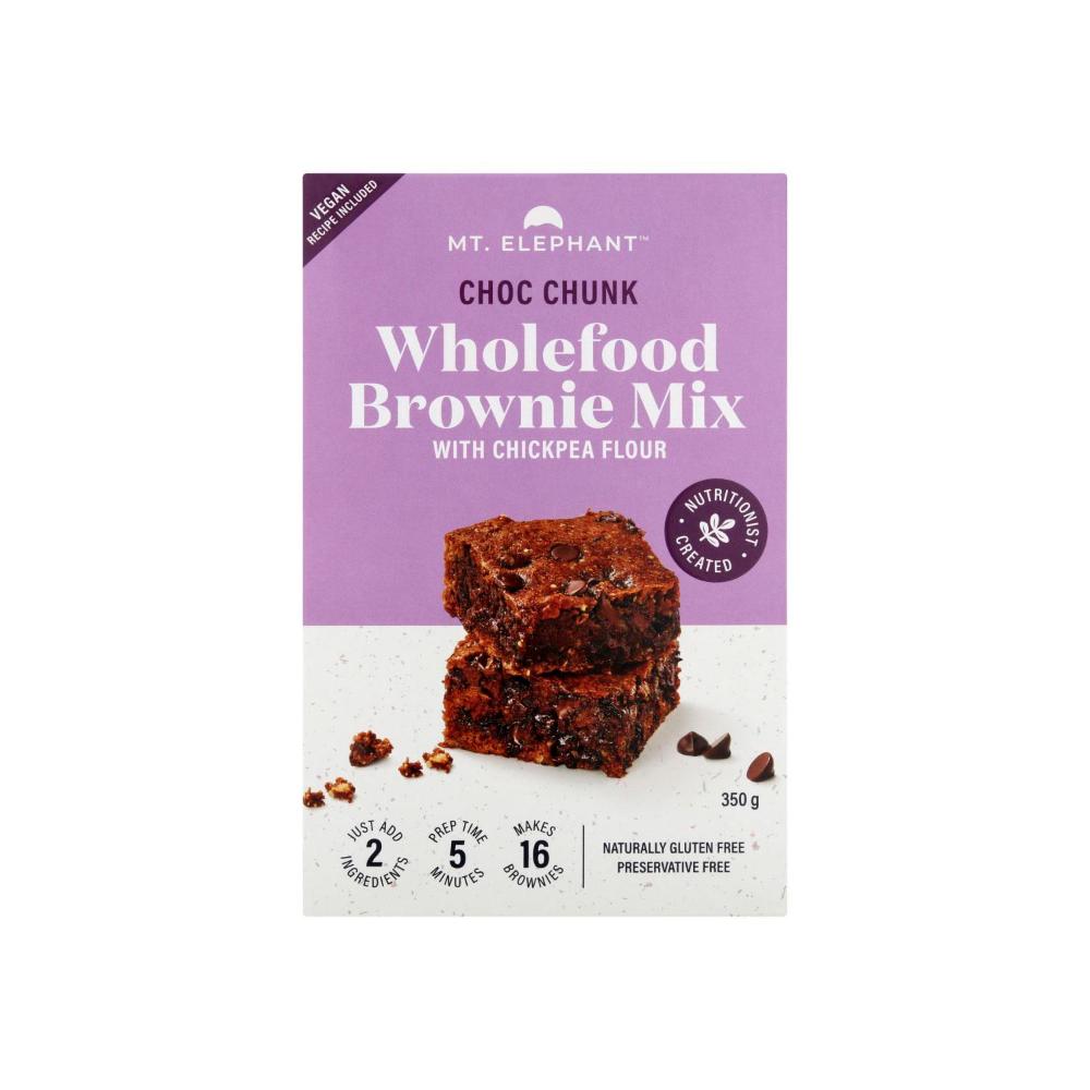 Mt Elephant Wholefood Choc Chunk Brownie Mix - 350g
