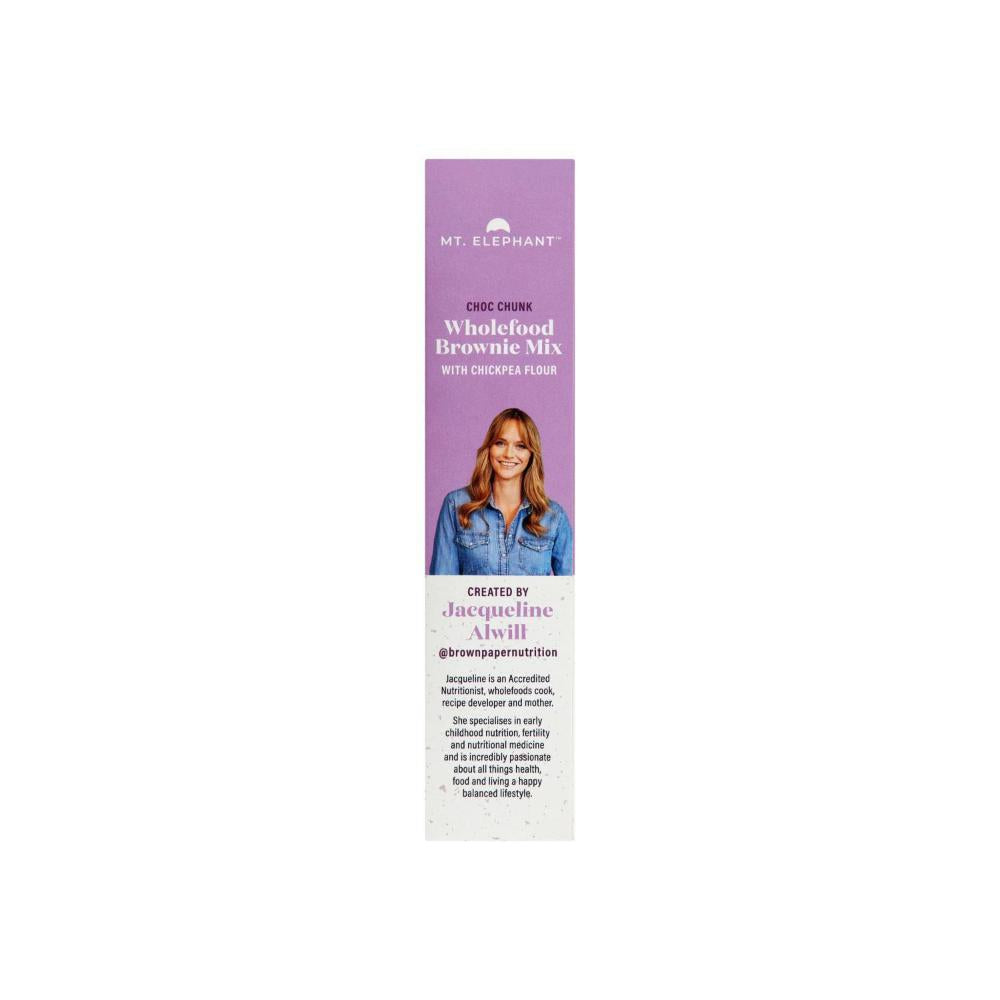 Mt Elephant Wholefood Choc Chunk Brownie Mix - 350g