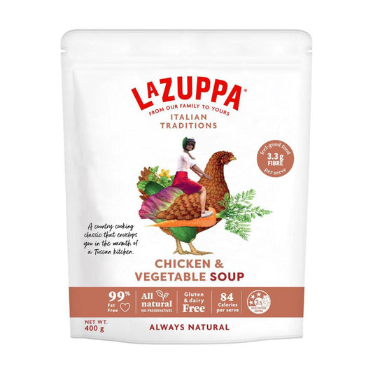 La Zuppa Soup Pouch Tuscan Chicken Vegetable & Rice - 400g