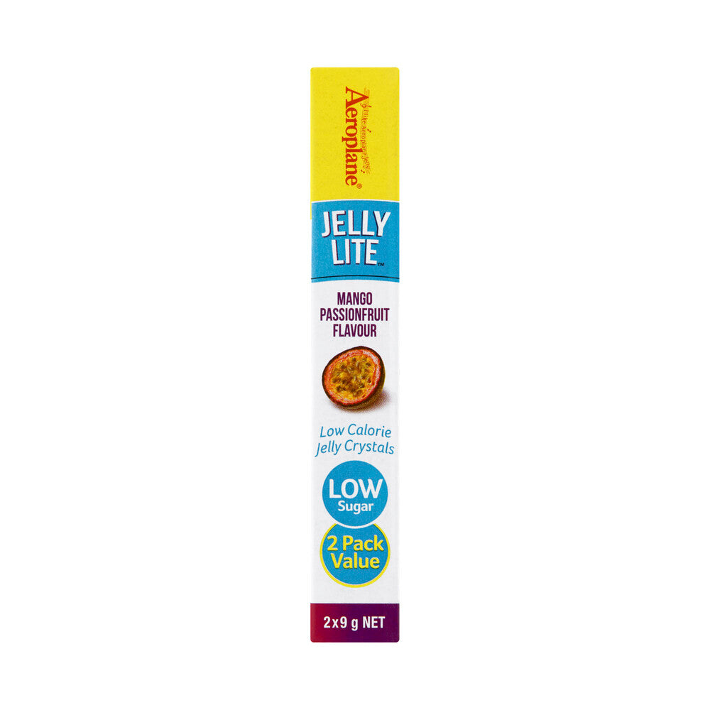 Aeroplane Lite Mango Passionfruit Jelly Crystals 2 Pack - 18g