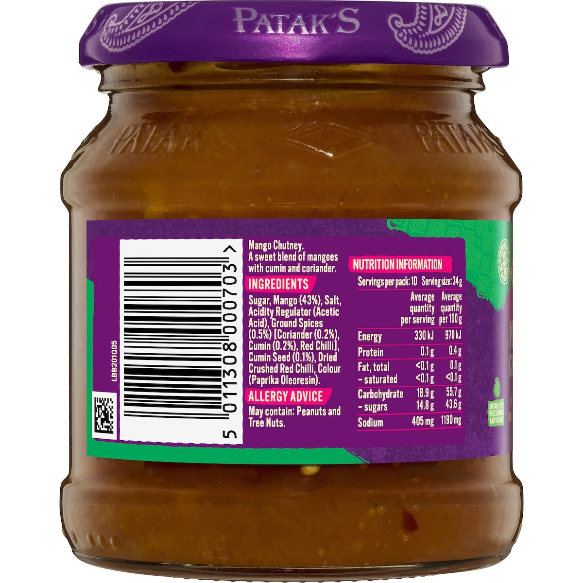 Pataks Mango Chutney 340g
