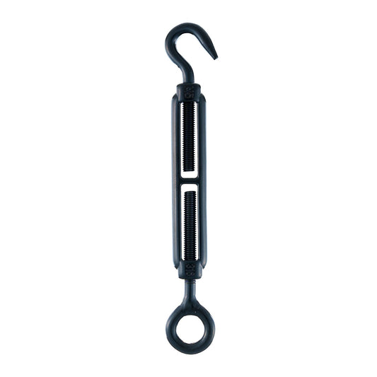 Taskmaster Black Stainless Steel Hook & Eye Turnbuckle - 5mm - 6 Pack