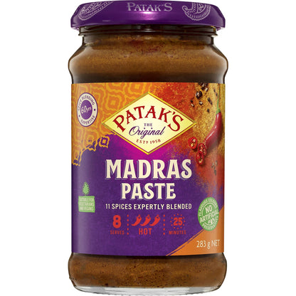 Pataks Paste Curry Madras 283g