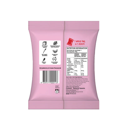 Funday No Sugar Strawberry & Cream Gummy - 50g