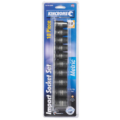 Kincrome 10 Piece Impact Socket Set - Chrome Molybdenum Steel - Durable
