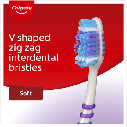 Colgate Toothbrush Zig Zag Soft Daily Clean Value 6 Pack
