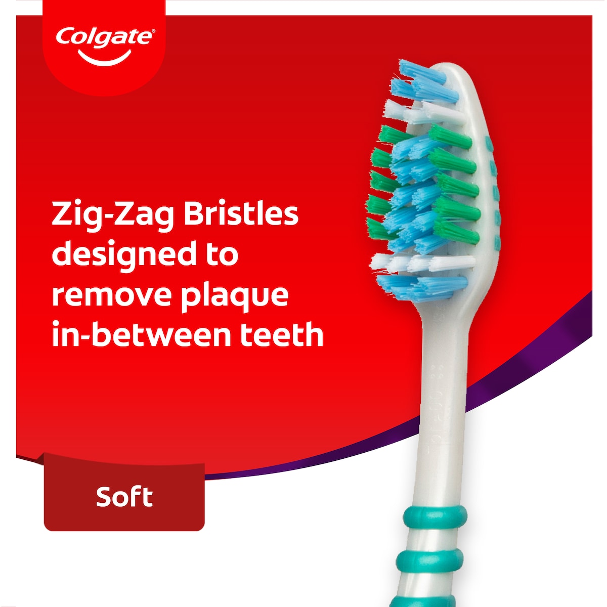 Colgate Toothbrush Zig Zag Soft Daily Clean Value 6 Pack