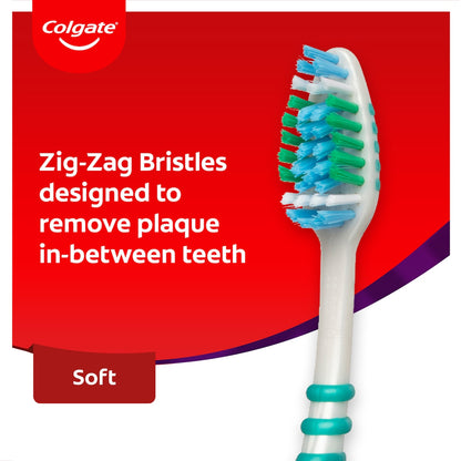 Colgate Toothbrush Zig Zag Soft Daily Clean Value 6 Pack