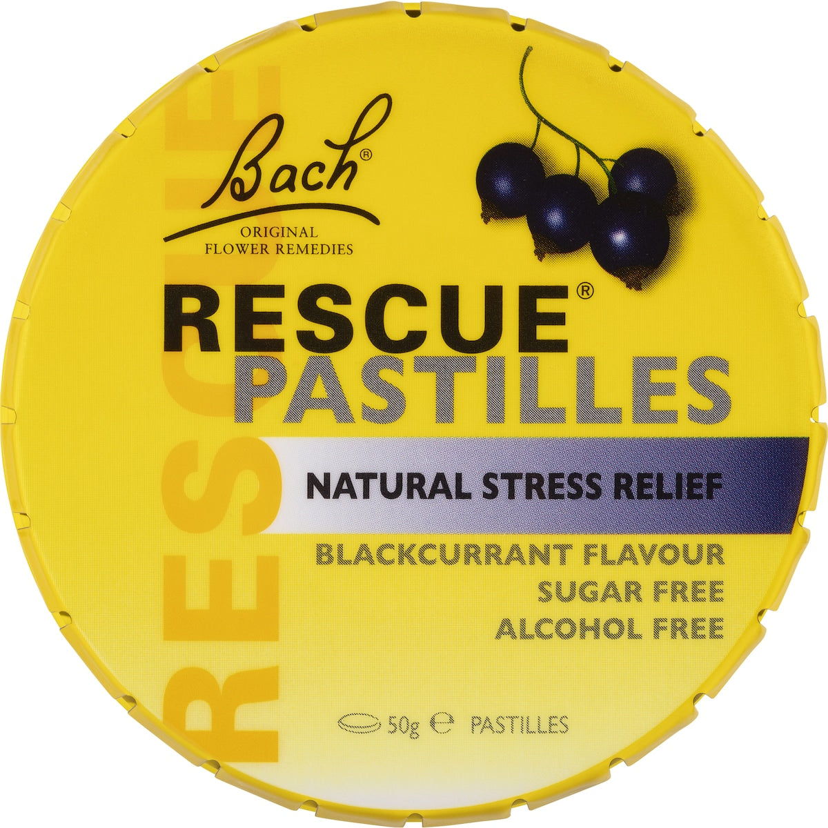 Rescue Remedy Stress Relief Pastilles Blackcurrant 50g