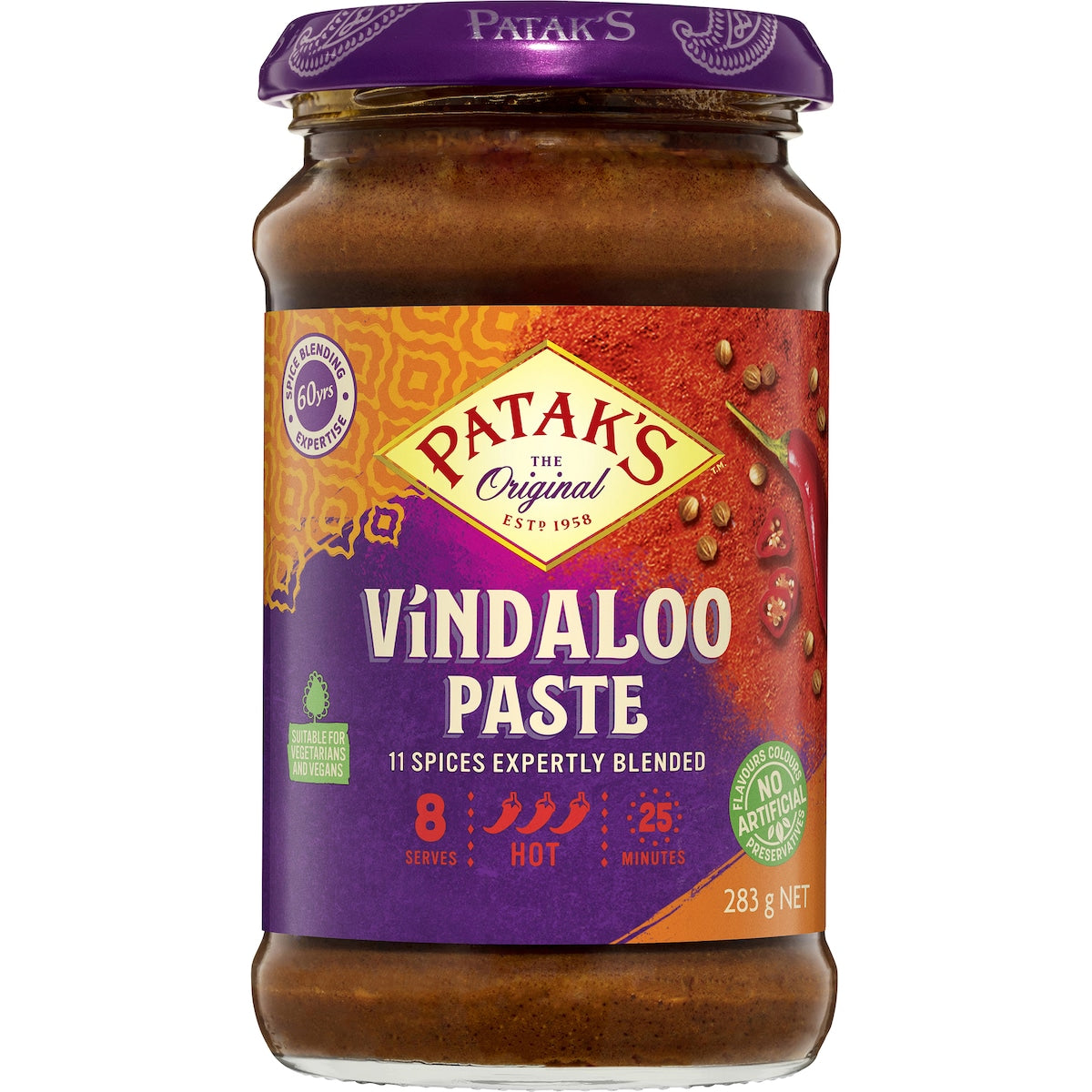 Pataks Paste Curry Vindaloo 283g