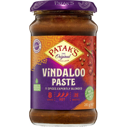 Pataks Paste Curry Vindaloo 283g