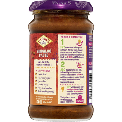Pataks Paste Curry Vindaloo 283g