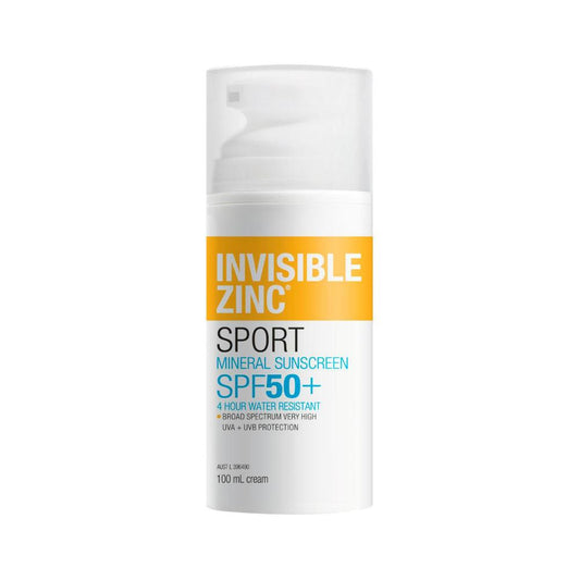 Invisible Zinc 4hr Water Resistant SPF 50+ - 100mL
