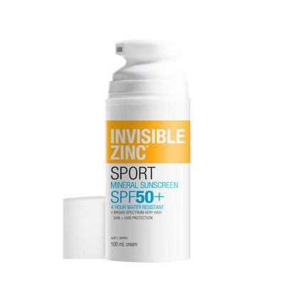 Invisible Zinc 4hr Water Resistant SPF 50+ - 100mL