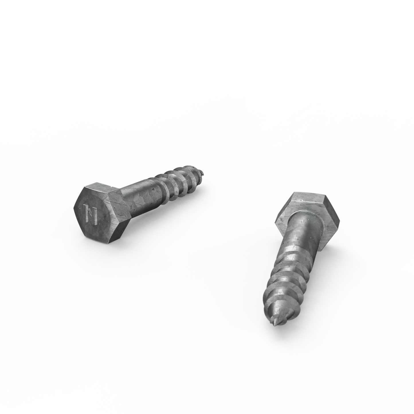 Zenith Hot Dip Galvanised Hex Head Coach Screws - M10 x 50mm - 25 Pack