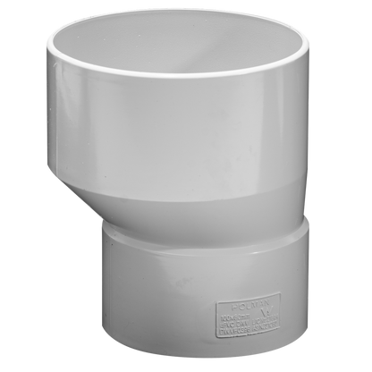 Holman DWV PVC Level Invert 100 x 80mm Taper For Sewer & Vent