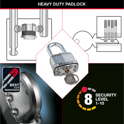 Master Lock Magnum Padlock - 45mm - 64mm Shackle