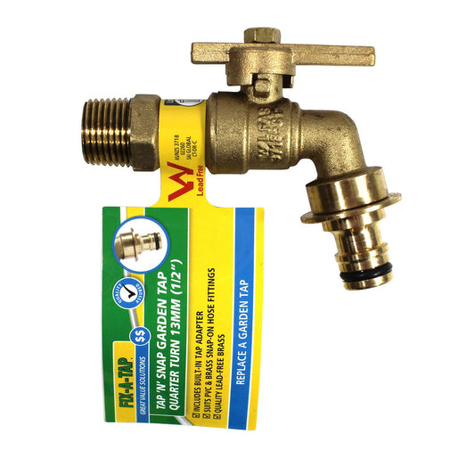 Fix a Tap Garden Tap - 13mm - Quarter Turn