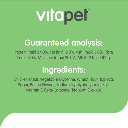 VitaPet Jerhigh Dog Treats Chicken With Bacon Flavour 400g