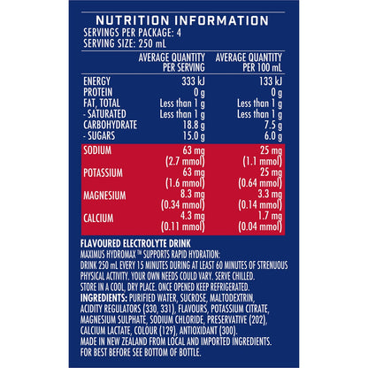 Maximus Red Isotonic Sports Drink 1L