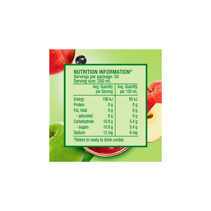Golden Cire Cordial Apple Blackcurrant - 2L