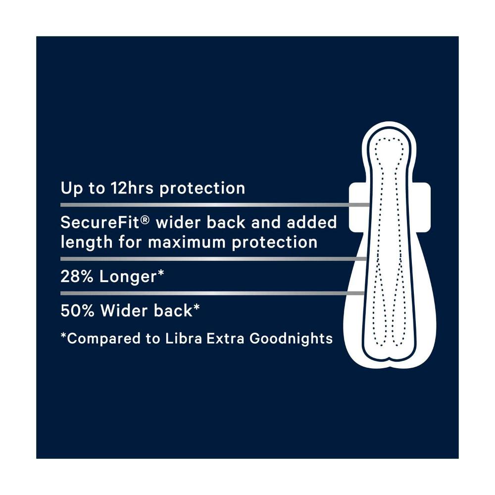 Libra Ultra Thin Pads Goodnights Long & Wide - 6 pack