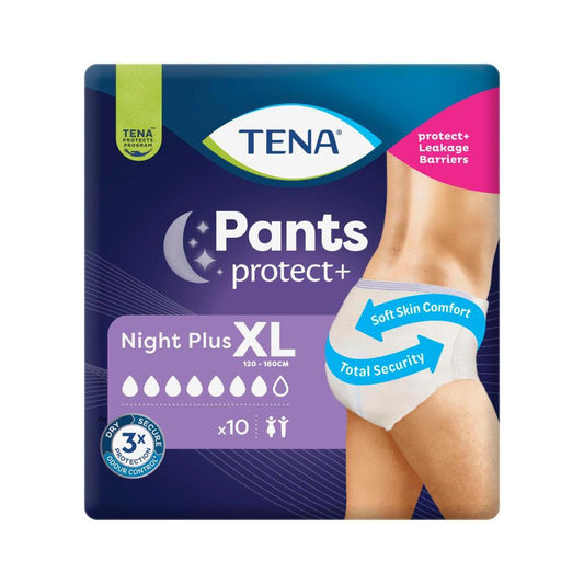 Tena Incontinence Night Pants XL Size - 10 Pack