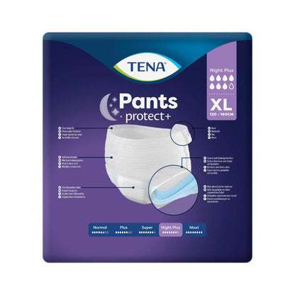 Tena Incontinence Night Pants XL Size - 10 Pack