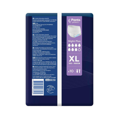 Tena Incontinence Night Pants XL Size - 10 Pack
