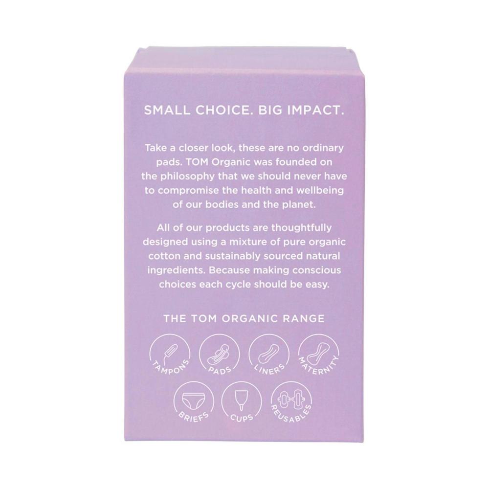 Tom Organic Pads Ultra Thin Overnight - 8 pack