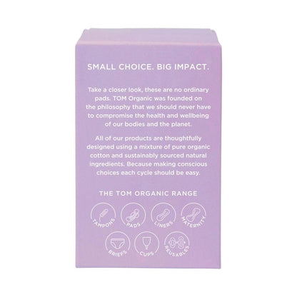 Tom Organic Pads Ultra Thin Overnight - 8 pack