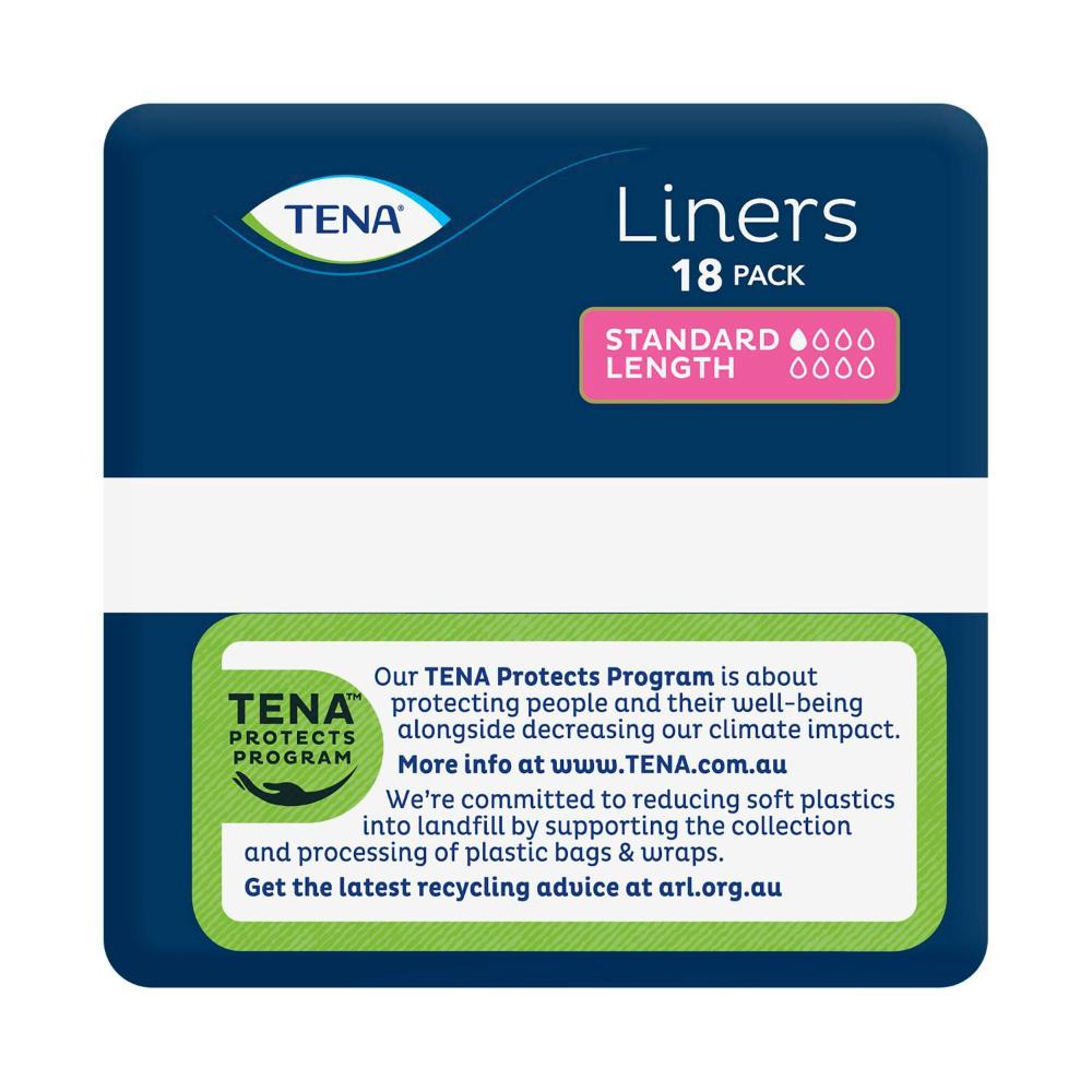 Tena Incontinence Liners Standard Length - 18 pack