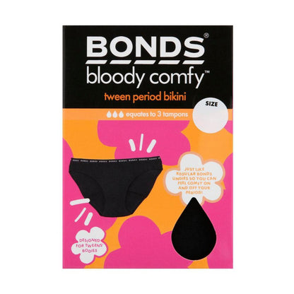 Bonds Tween Period Brief Size 10-12 - 1 Pack