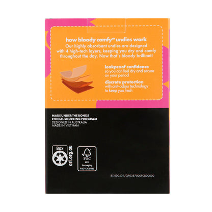Bonds Tween Period Brief Size 10-12 - 1 Pack