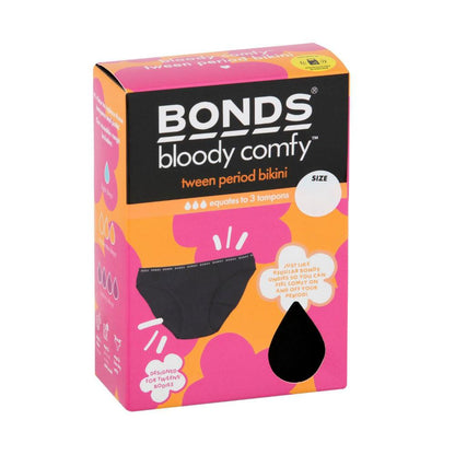 Bonds Tween Period Brief Size 12-14 - 1 Pack