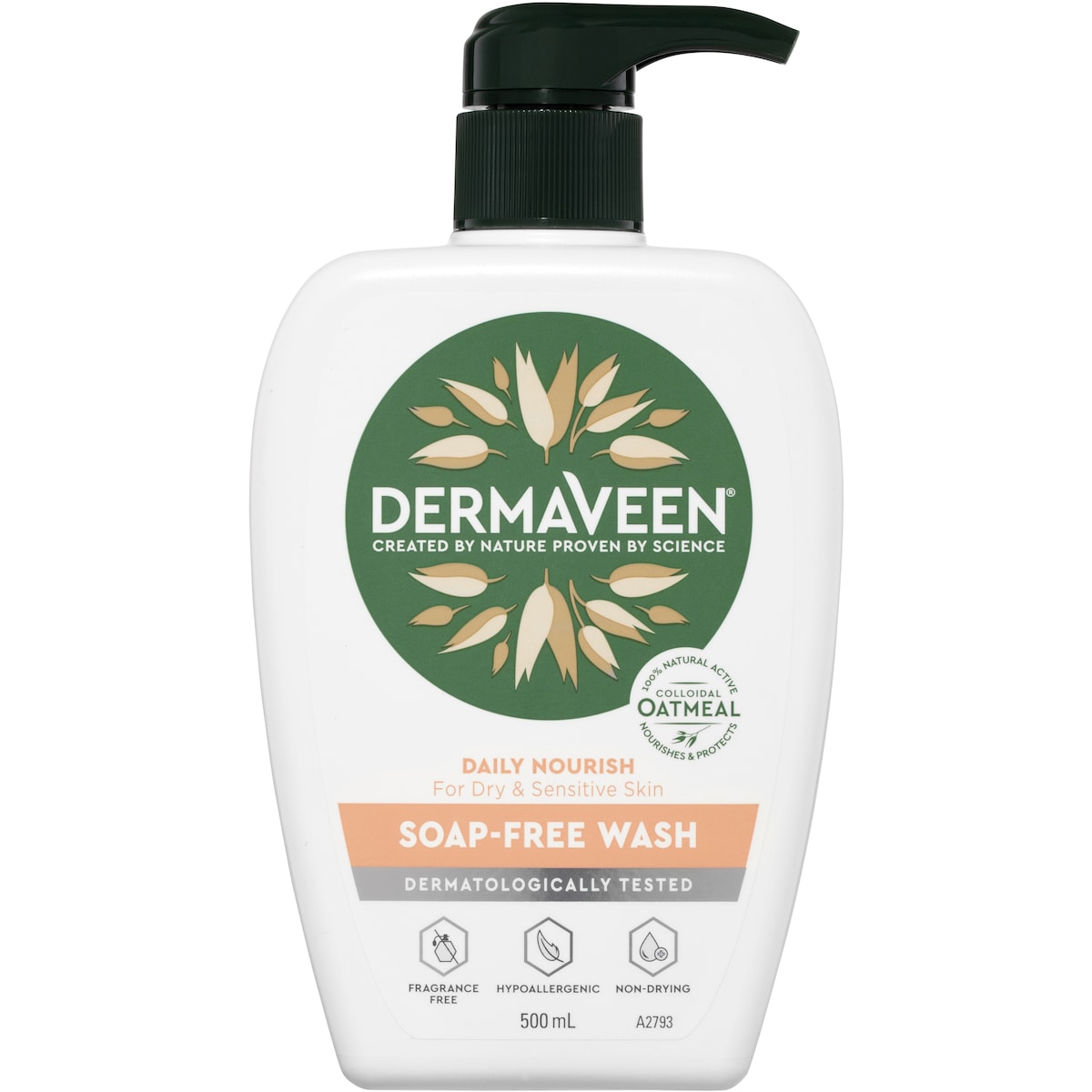 Dermaveen Body Wash Soap Free 500mL