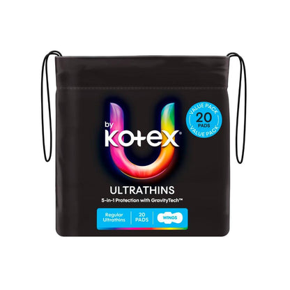 U By Kotex Ultra Thin Regular Pads With Wings - 20 pack