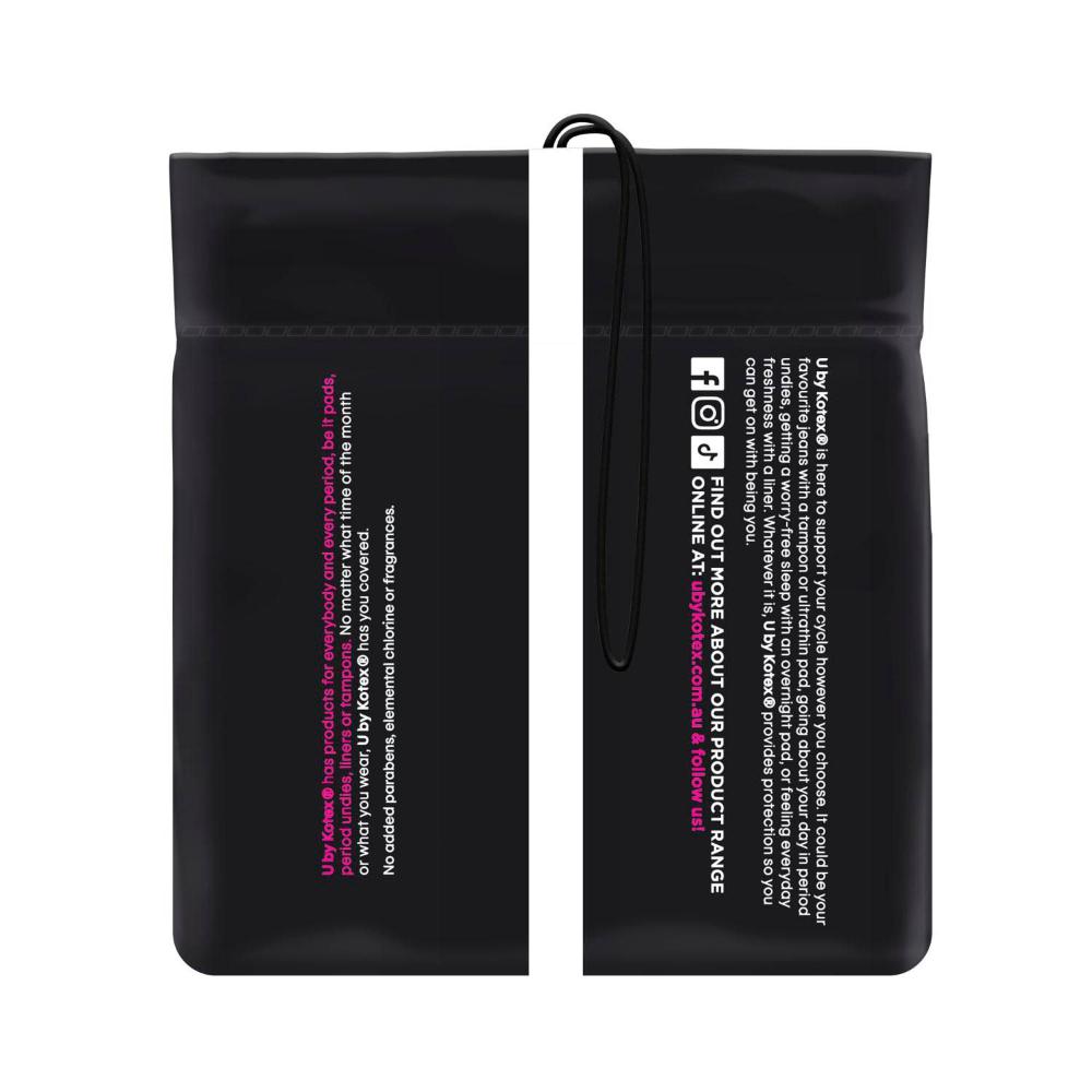 U By Kotex Ultra Thin Pads With Wings Super - 18 pack