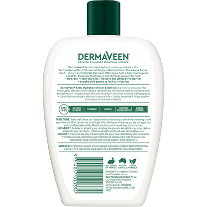 Dermaveen Body Wash Shower And Bath Oil 500ml