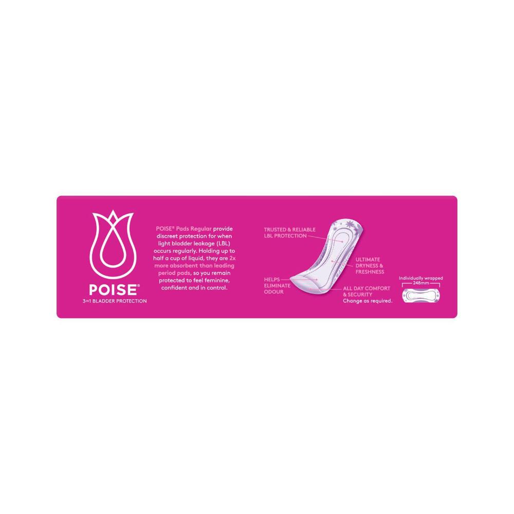 Poise Pads For Bladder Leaks Regular - 32 pack