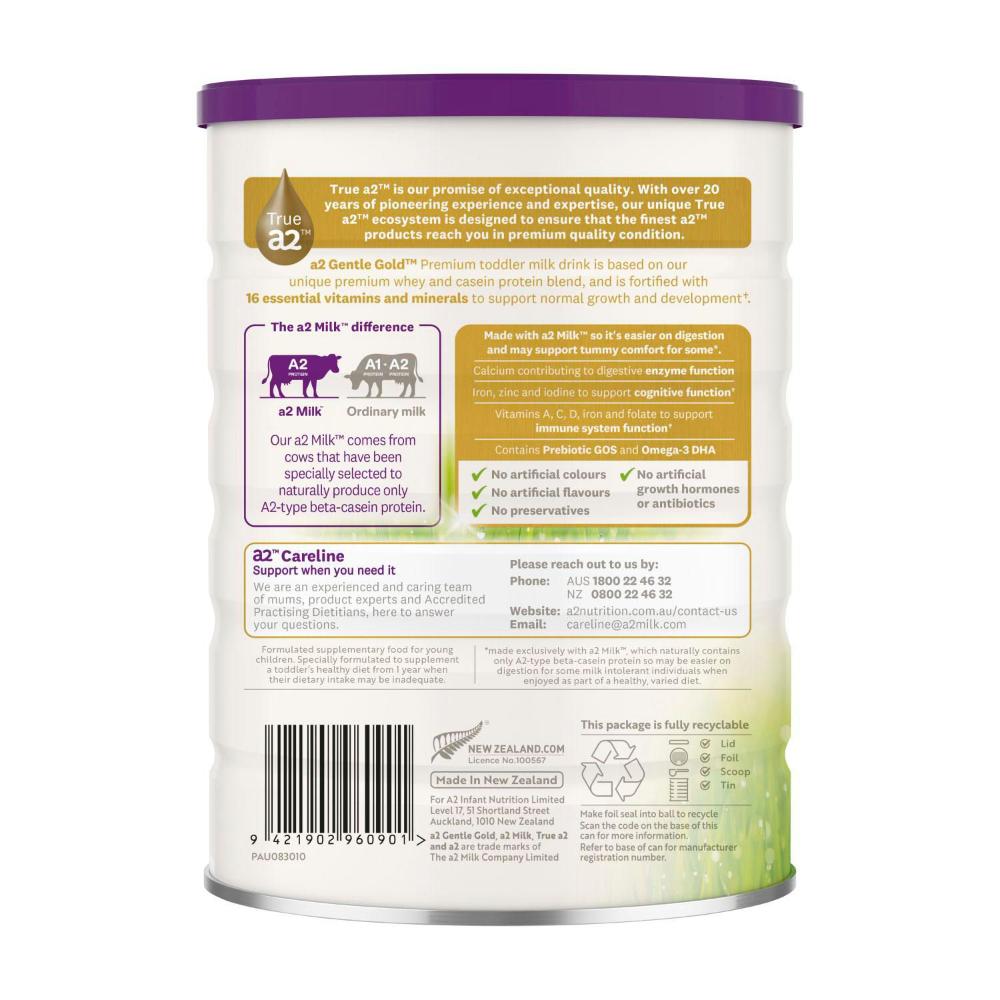 a2 Gentle Gold Premium Toddler Milk Drink Stage 3 - 800g