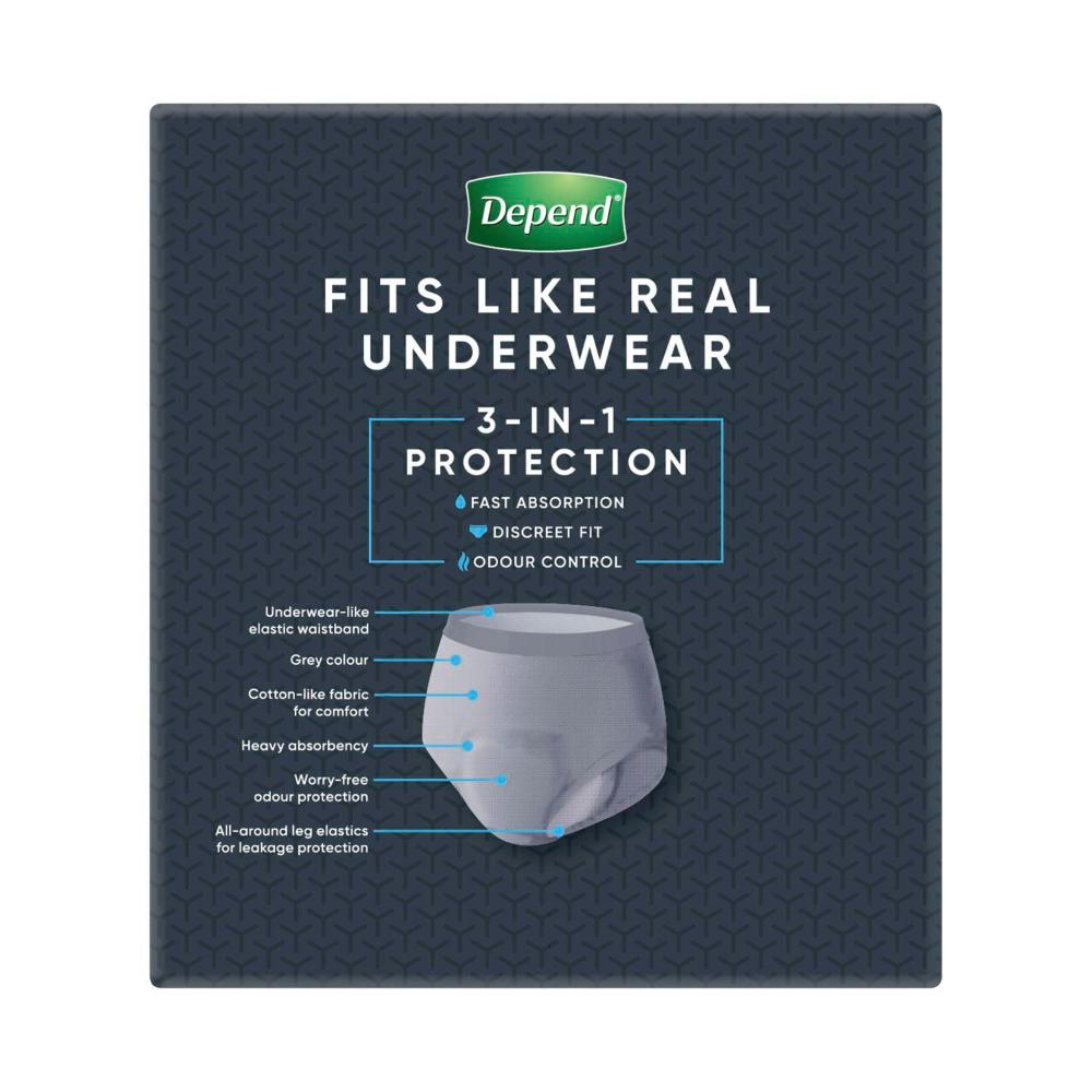 Depend Men Real Fit Underwear Medium - 16 pack