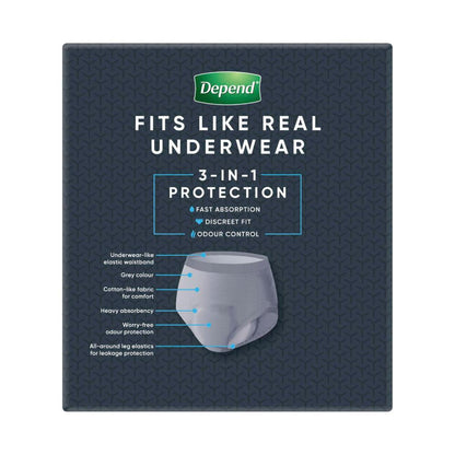 Depend Men Real Fit Underwear Medium - 16 pack