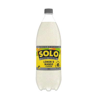 Solo Lemon Mango Zero Sugar Soft Drink - 1.25L