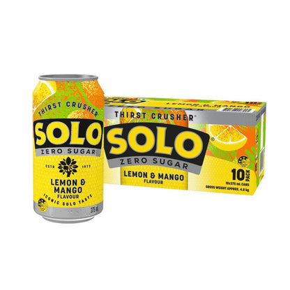 Solo Soft Drink Mango Zero 10x375ml
