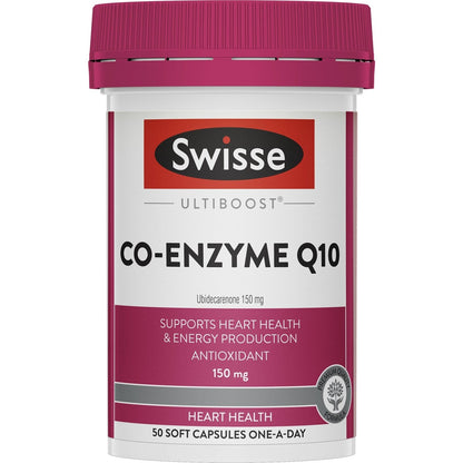 Swisse Ultiboost Co-Enzyme Q10 Soft Capsules 50 pack