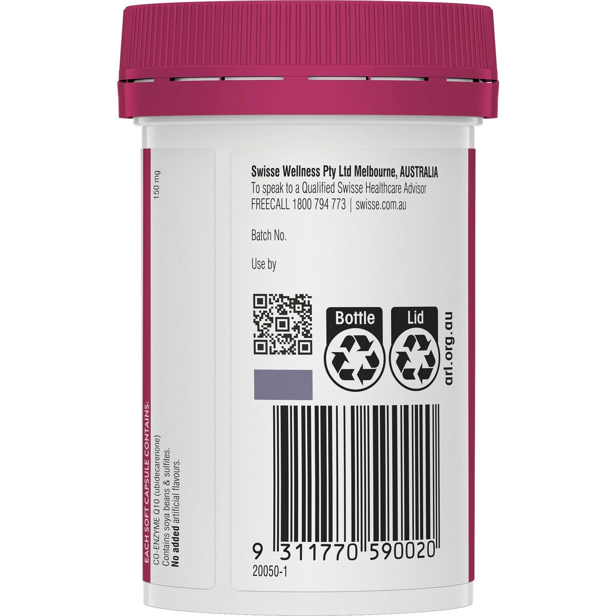 Swisse Ultiboost Co-Enzyme Q10 Soft Capsules 50 pack