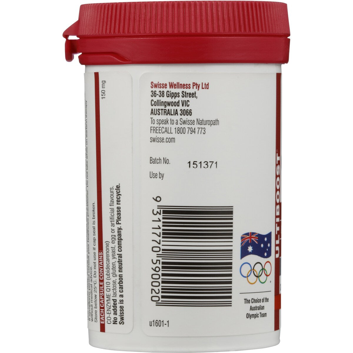 Swisse Ultiboost Co-Enzyme Q10 Soft Capsules 50 pack